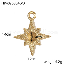 304 Stainless Steel Pendants&nbsp;STAS-OY011-56G