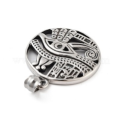 Retro 304 Stainless Steel Pendants&nbsp;STAS-I205-14AS