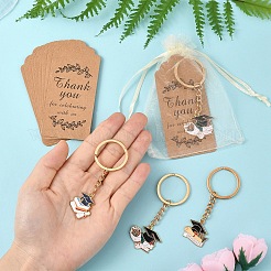 30Pcs Alloy Enamel Keychain&nbsp;KEYC-YW00202-01
