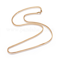 304 Stainless Steel Wheat Chain Necklaces&nbsp;NJEW-L160-005C-G