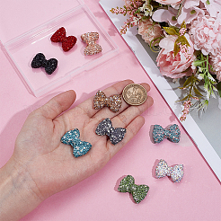 9Pcs 9 Colors Rhinestone Clay Pave Beads&nbsp;RB-PH0001-73