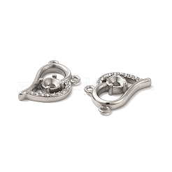Non-Tarnish 304 Stainless Steel Pendant Rhinestone Settings&nbsp;STAS-F284-23P