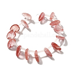 Cherry Quartz Glass Beads Strands&nbsp;G-P561-A07-01
