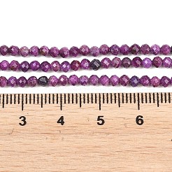 Heated Natural Sugilite Beads Strands&nbsp;G-B193-B01-3mm