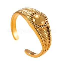 304 Stainless Steel Cuff Open Rings for Women&nbsp;WG6C0D5-01