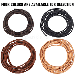 5M Round Braided Cowhide Letter Cord&nbsp;WL-GF0001-34B-01
