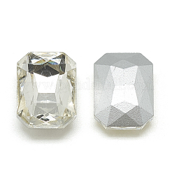 Pointed Back Glass Rhinestone Cabochons&nbsp;RGLA-T079-10x14mm