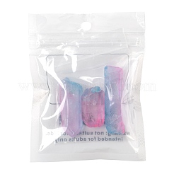 3Pcs Electroplate Natural Quartz Crystal Beads Strands&nbsp;G-FS0001-66