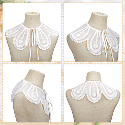2Pcs 2 Styles Polyester Computerized Embroidery Collar&nbsp;AJEW-HY0002-06