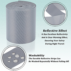 10M Polyester Fiber Reflective Tape&nbsp;AJEW-GF0013-40C
