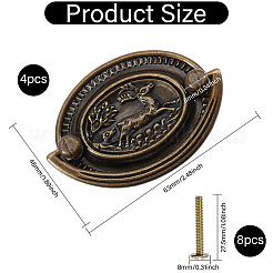 Alloy and Iron for Cabinet Door Handle Small Ring&nbsp;FIND-CA0010-74