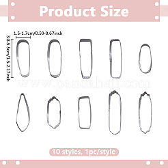 10Pcs Stainless Steel Molds&nbsp;DIY-ME0002-41