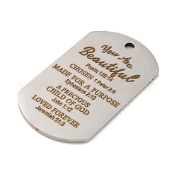 Non-Tarnish 201 Stainless Steel Pendants&nbsp;STAS-L079-07P