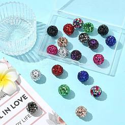 20Pcs 10 Colors Acrylic Rhinestone Beads&nbsp;OACR-FS0002-32