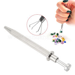 Stainless Steel 4 Prongs Rhinestones Claw Tweezers&nbsp;TOOL-L010-006