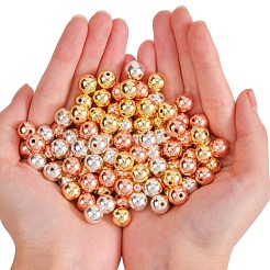 3 Strands 3 Colors Electroplate Non-magnetic Synthetic Hematite Beads Strands&nbsp;G-SZ0001-23