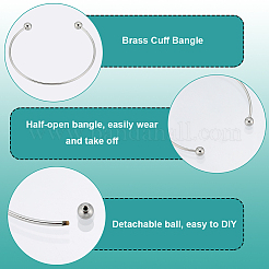 12Pcs Brass Cuff Bangles Making&nbsp;BJEW-SC0001-24