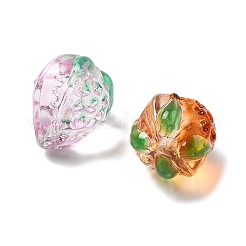Transparent Glass Enamel Beads Strawberry&nbsp;LAMP-V001-05