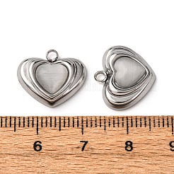 304 Stainless Steel Cat Eye Pendants&nbsp;STAS-P406-05P