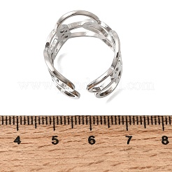 Brass Cuff Open Rings for Women&nbsp;RJEW-F215-05P