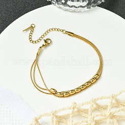 304 Stainless Steel Multi-strand Bracelets&nbsp;BJEW-G733-02M