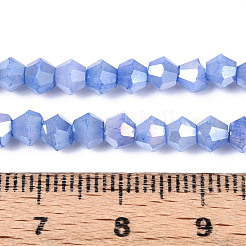 Ombre Effect Dyed Glass Beads Strands&nbsp;GLAA-T025-4mm-09I