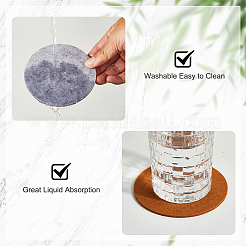 Felt Cup Mat&nbsp;AJEW-CN0002-87C
