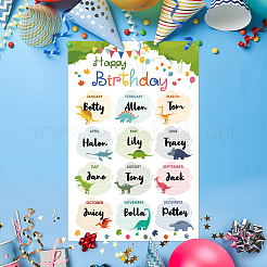 2Pcs Reusable Happy Birthday Chart Posters&nbsp;AJEW-WH0671-004