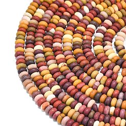 Natural Mookaite Beads Strands&nbsp;G-P575-A11-4x2mm