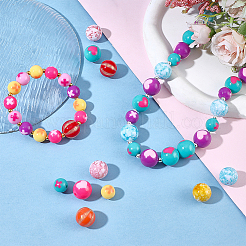150Pcs 15 Style Opaque Acrylic Beads Sets&nbsp;SACR-PH0002-14
