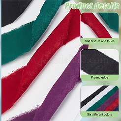 6 Rolls 6 Colors Polyester Ribbons&nbsp;OCOR-BC0006-36E