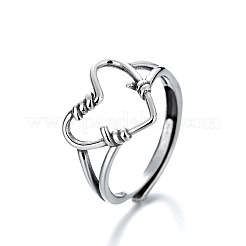 925 Sterling Silver Adjustable Finger Rings&nbsp;FS-WG45355-03