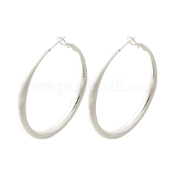 Brass Hoop Earrings for Women&nbsp;EJEW-A121-18C-S