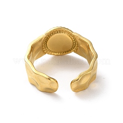 304 Stainless Steel Enamel Cuff Rings&nbsp;RJEW-M171-37G