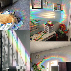 Waterproof PVC Laser No-Glue Stickers&nbsp;DIY-WH0304-221C