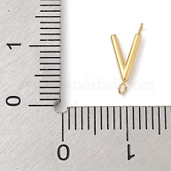 304 Stainless Steel Letter Connector Charms&nbsp;LS-STAS-M108-01G-22