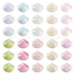 100Pcs 10 Colors Electroplated Transparent Glass Beads Strands&nbsp;GLAA-TA0003-83