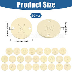 26Pcs 26 Styles Stainless Steel Connector Charms&nbsp;STAS-CA0002-41