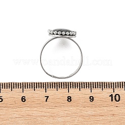 Paua Shell Finger Rings for Women&nbsp;RJEW-JR01101-02