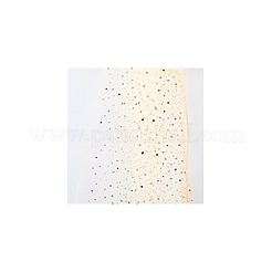 Star & Moon Pattern Polyester Mesh Fabrics&nbsp;DIY-WH0491-54B