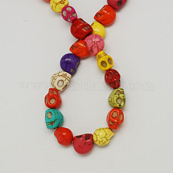 Synthetical Turquoise Beads Strands&nbsp;TURQ-S105-10x10mm-M