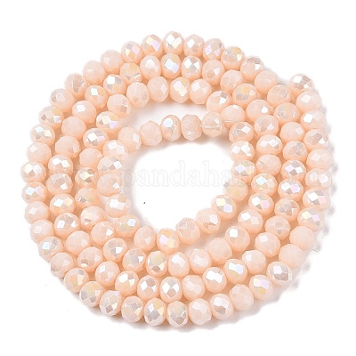 Electroplate Glass Beads Strands&nbsp;EGLA-A044-P4mm-B05-1