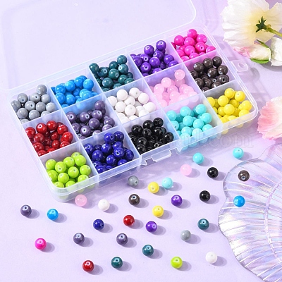 Baking Paint Glass Beads&nbsp;DGLA-Q026-02-1