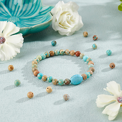 Natural Imperial Jasper Beads Strands&nbsp;G-OC0004-92B-1