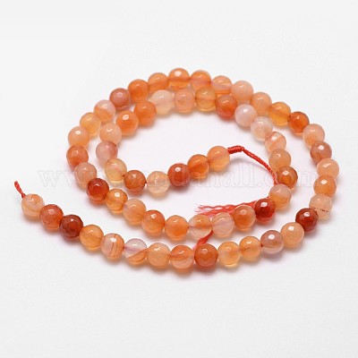 Natural Red Agate Beads Strands&nbsp;X-G-D840-34-4mm-1