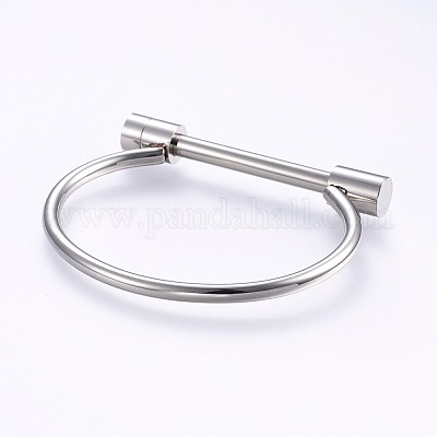 Tarnish Resistant 304 Stainless Steel Bangles&nbsp;BJEW-P222-14P-1