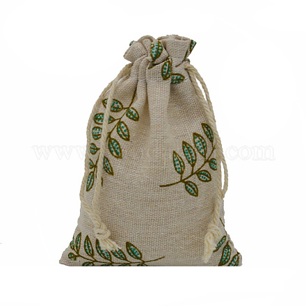 Linenette Drawstring Bags&nbsp;CON-PW0001-078B-14-1