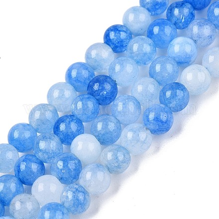 Dyed Natural White Jade Beads Strands G-T140-4mm-A08-1