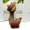 PVC Plastic Pendants, Giraffe Charms, Camel, 56x30mm