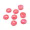 Dyed Synthetic Rhodochrosite Cabochons, Half Round, 8x4mm